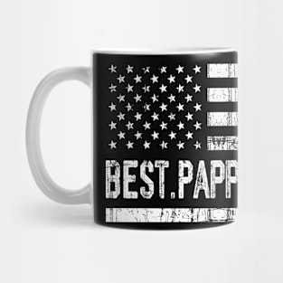 Father's Day Best Pappy Ever with US American Flag Mug